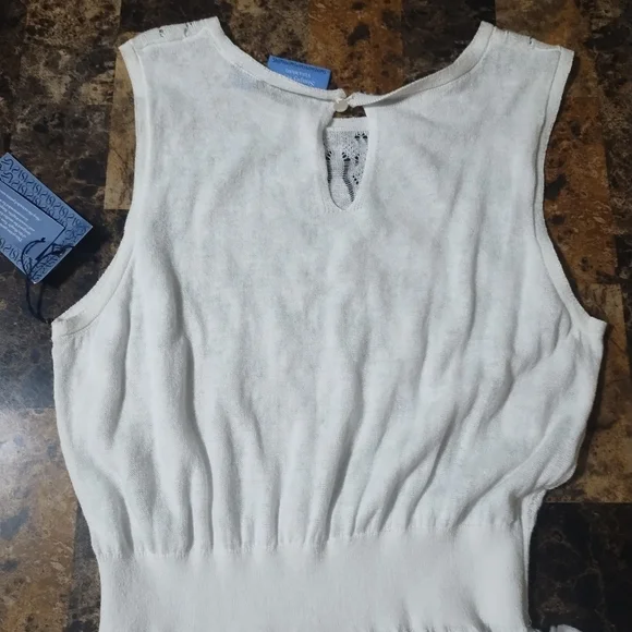 NWT Simply Vera- Vera Wang white fit and flare dress - Picture 6 of 9